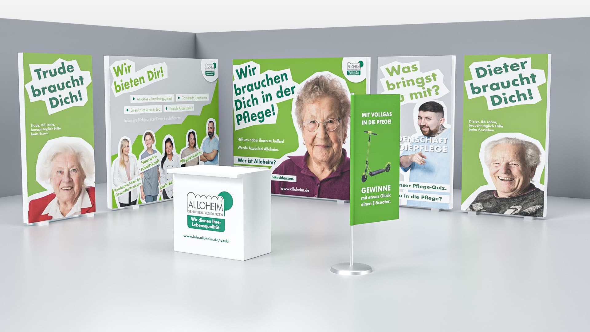 Projektarbeit von 923b im Pflege-Umfeld für Alloheim