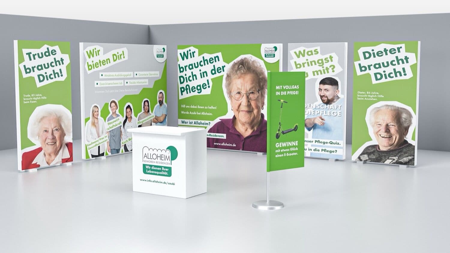 Projektarbeit von 923b im Pflege-Umfeld für Alloheim