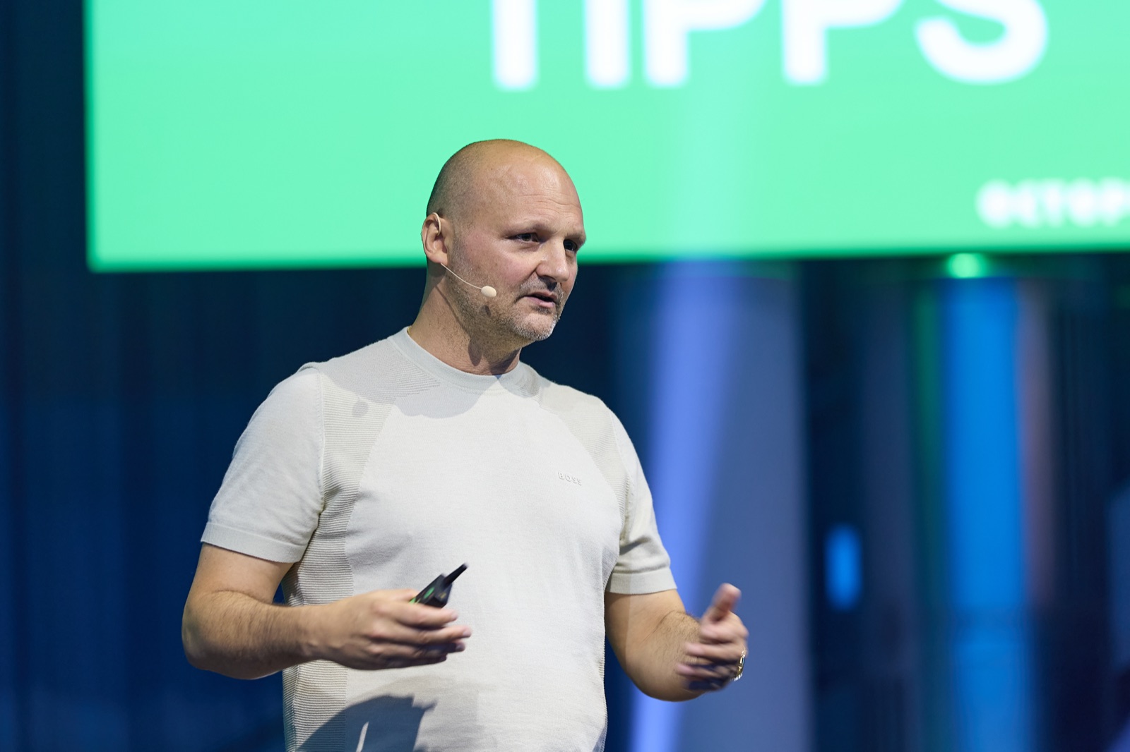 Marco Morinello beim Vortrag auf dem Innovationstag